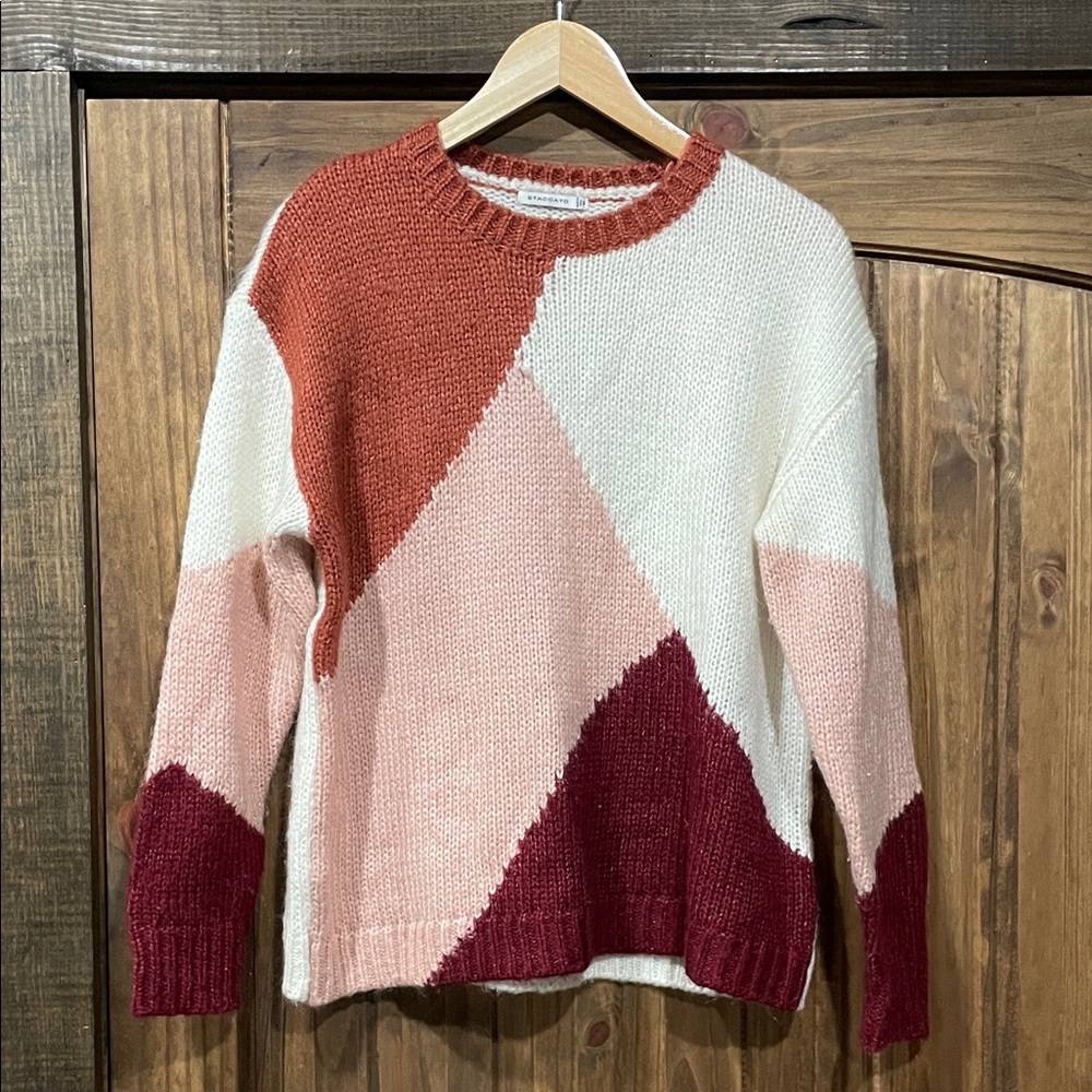 Staccato Multicolor Geometric Sweater